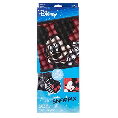 Perler Disney's Mickey Mouse Snappix Bead Craft Kit, Multicolor 2204 Piece