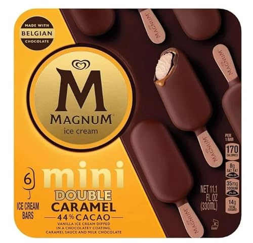 Generic Magnum Double Caramel Mini Ice Cream Bars 1.85 Oz. 6 Pack (6 Count)