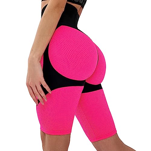 Bona Fide Premium Quality High Waist Biker Shorts for Women with Push Up - Womens Butt Lifting Shorts for Gym, Workout