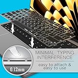 Kuzy Korean MacBook Pro Keyboard Cover 2024 2023 2022 14 inch 16 inch M3 M1 M2 MacBook Air Keyboard Cover 15 inch 13.6 inch Silicone Skin Ultra Thin, US Version, Korean Language