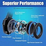 G9000 Gaming Headset Deep Bass Stereo Game Headphone with Microphone LED Light for PC Laptop+Gaming Mouse+Mice Pad