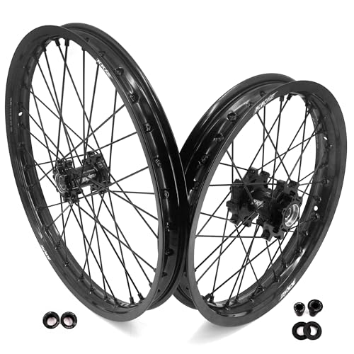 KKE 19''x16'' Spoked Wheels Hubs For Surron Light Bee X 2019-2025 E-Moto Dirtbike Wheel Set Black rims Hub