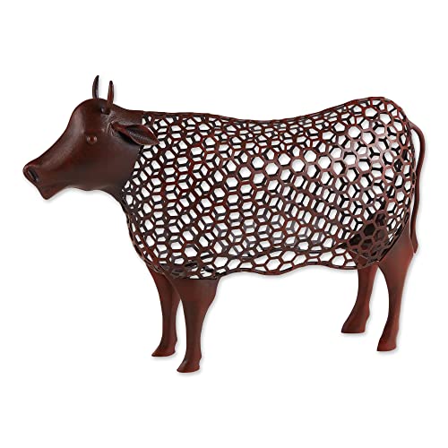 Accent Plus Chicken Wire Cow Sculpture Cow, 18x4.75x12