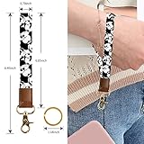 Akkya Wrist Lanyard for Keys Wristlet Keychain Women Men Short Cartoon Car Keys Hand Wrist Straps with 2 Keyrings & 1 Phone String GS434