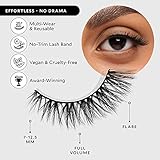 Velour Effortless Lashes, Natural Looking False Eyelashes, Fluffy & Lightweight No Trim Eyelashes, Reusable Fake Lashes For All Eye Shapes, Vegan & Cruelty-Free, Lash Glue not Included (No Drama)