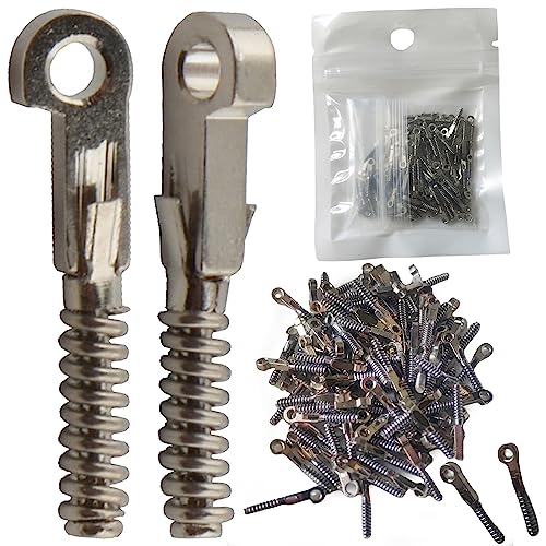 ALEYHA 100Pcs Glasses Spring Insert Glasses Repair Elastic Temples Optical Frame Damaged Replacement Parts #262 (Color : 1.2mm)