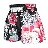 Tuff Sport Muay Thai Shorts Boxing Shorts Traditional Styles MMA Workout Kickboxing (M, TUF-MS655-BLK)