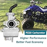 FVRITO PZ20 Carburetor Kit for Tao tao Coolster 125cc 110cc 90cc 70cc 50cc Kazuma Baja Chinese ATV Quad 4 Wheeler SunL NST Roketa Loncin Lifan XR80 CRF70 4 Stroke Go Kart Pit Dirt Bike Parts