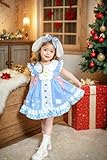 ZELLVOM Cartoon Cosplay Dress Costume Anime Sweet Princess Party Dresses Ruffles Sleeve Halloween Christmas Casual Dress