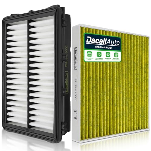 Dacall Engine & Cabin Air Filter Set for Hyundai Santa Cruz (2022-2025), Santa Fe (2021-2025), Tucson (2022-2025), Sorento (2021-2025), Sonata, for Kia K5 Sportage, 97133L1000 28113L1000