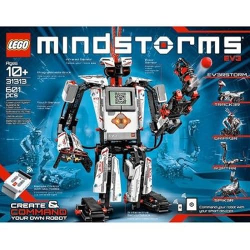 LEGO MINDSTORMS EV3 Building Set Includes 3 Interactive Servo Motors, Remote Control, Improved And Redesigned Color Sensor, Redesigned Touch Sensor, Infrared Sensor And 550+ LEGO Technic Elements