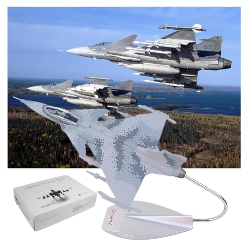 SAAB Saab JAS-39 Gripen Fighter 1/48 11.4 Inch Static Simulation Aircraft Model Military Plastic Die Cast Model Adult Decorations Gift