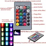 OMTO E26/E27 3W RGB Color Changing Spotlight with IR Remote Control Mood Ambiance Lighting Colorful LED Light Bulbs,Dimmable 85-265V (Pack of 5)