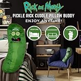 Franco Collectibles Pickle Rick and Morty Adult Swim Super Soft Plush Cuddle Pillow Buddy, One Size, (100% Officially Licensed Product)