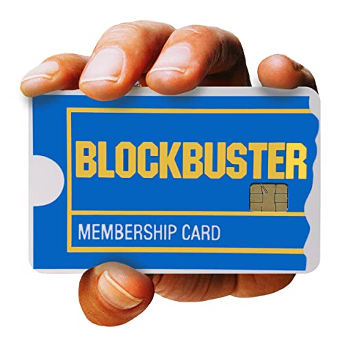 STICKIEMART Blockbuster Membership Card Cover DEBIT|CREDIT|TRANSIT|CARDS w/EZ Applicator included!