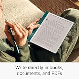 New Amazon Kindle Scribe (64GB) - Redesigned display with uniform borders. Now write directly on books and documents. With built-in notebook summarization. Includes Premium Pen - Tungsten