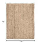 SAFAVIEH Natural Fiber Collection Area Rug - 9' x 12', Natural, Handmade Chunky Textured Jute 0.75-inch Thick, Ideal for High Traffic Areas in Living Room, Bedroom (NF447A)