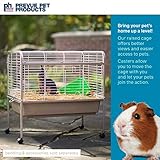 Prevue Hendryx 425 Pet Products Small Animal Cage with Stand, 32-Inch by 21-1/2-Inch by 33-1/2-Inch,Coco/White