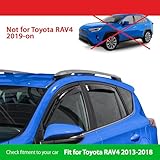 Goodyear Shatterproof in-Channel Window Deflectors for Toyota RAV4 2013-2018, Rain Guards, Window Visors for Cars, Vent Deflector, Car Accessories, 4 pcs - GY003486