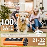 Timrwor Dog Bark Deterrent Devices，Barks No More Dog Training Device(Own or Neighbour'S Dog), Long Range Ultrasonic 50ft, Alternative to Painful Dog Training Collars and Bark Collars,Dog Training