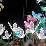 FLYINSKY Wedding Butterfly LED Floor Lamp - Creative Butterfly Ceiling Lamp Butterfly Hanging Decoration Props for Wedding, White, 60cm/23.6in Floor Lamp 1pcs