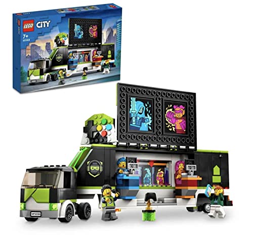 LEGO 60388 City Video Game Tournament Truck Esports Vehicle Toy with Minifigures for Gamer, Gift for Boys and Girls Age 7+