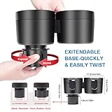 JINKEY Dual Cup Holder Expander for Car, 2 in 1 Multifunctional Large Car Cup Holder Expander Adapter with Adjustable Base, All Purpose Car Cup Holder for Bottles Cups Drinks Snack Organizer