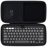 Lebakort Hard Case Compatible with Logitech Pebble Keys 2 K380s K380 Keyboard (Graphite Case)