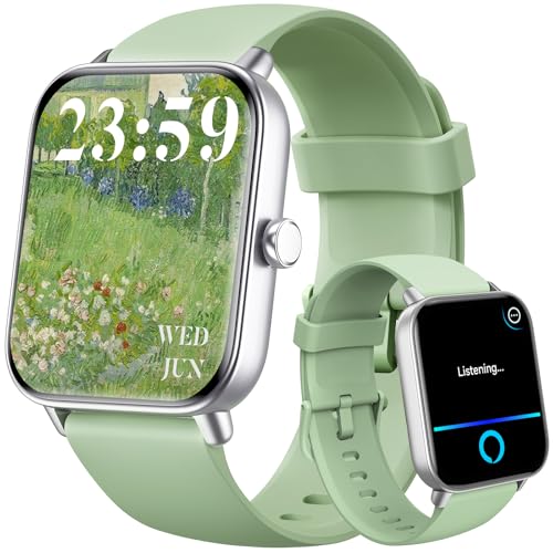 Gydom Smart Watch for Men Women, Alexa Built-in, 1.8" Smartwatch with Heart Rate/SpO2/Sleep Monitor, IP68 Waterproof Fitness Tracker, Bluetooth Call (Answer/Make) for Android iPhone, 105+ Sport Mode