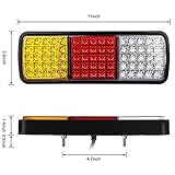 LINKITOM 75 LED Truck Tail Light Bar, Super Bright 12v Turn Signal Brake Reverse Taillight for Truck Boat Snowmobile Trailer Pickup RV Camper UTV UTE Vans (2PCS)