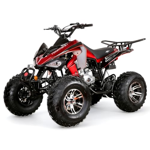 Coolster ® 200cc ATV for Kids Gas Powered 4 Wheeler - Manual Youth ATV, 200 cc Four Wheeler Quad with Electric Start, Off-Road Adult ATV, Cuatrimotos de Gasolina para Niños, ATV-3250S, Red