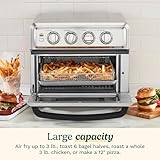 Cuisinart Air Fryer + Convection Toaster Oven, 8-1 Oven with Bake, Grill, Broil & Warm Options, Stainless Steel, TOA-70