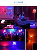 OMTO E26/E27 3W RGB Color Changing Spotlight with IR Remote Control Mood Ambiance Lighting Colorful LED Light Bulbs,Dimmable 85-265V (Pack of 5)