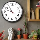 The Ultimate Wall Clock, 14" Atomic Wall Clock, Black, Easy to Read, Perfect for Home, Office, School, Indoor/Outdoor…