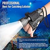 ORCATORCH D550 Dive Light 1000 Lumens Scuba Diving Flashlight 3 Modes IP68 Waterproof Underwater Lights Night Dive Submarine Torch with Wrist Mount for Outdoor Exploration Under Water Sports