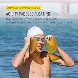 FINIS Agility Paddles Floating - High-Quality Swim Paddles for Lap Swimming - Swim Gear for Beginners to Triathlon Athletes - Pool and Swimming Accessories to Improve Speed and Form - Medium