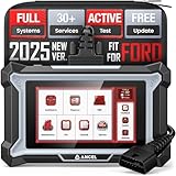 ANCEL DS160 OBD2 Scanner fits for Ford Lincoln Mercury, Full System Bidirectional Scan Tool with 30+ Resets, ABS Bleeding, Gearbox Learning, Oil Reset, Lifetime Free WiFi Updates, 4 in 1 Live Data