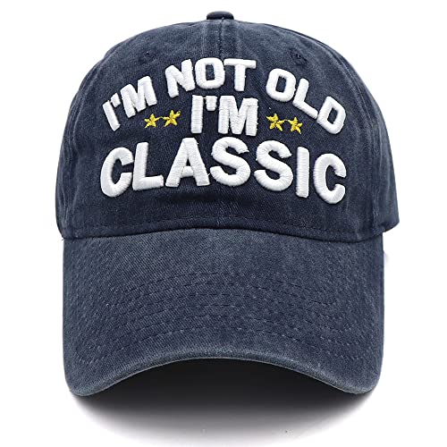 Funny Retirement or Birthday Gifts Hats for Men Women,I'm Not Old Classic Baseball Cap Gag Gifts for Dad Grandpa Old Man Senior Citizen