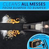 ThisWorx Car Vacuum Cleaner - Portable Handheld Mini Vacuum Cleaner W/ 16ft Cord, Bag, & Attachments - Small Vacuum for Car, RV, Boats, Travel - Car Accessories