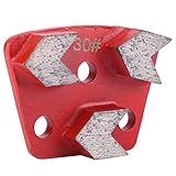 6PCS Diamond Grinding Disc, Trapezoid Diamond Floor Grinding Pad Disc, #30 Grit Metal Bond Diamond Trapezoid for Concrete Grinder (6)