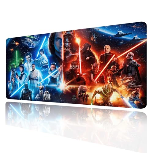 Large Gaming Mouse Pad XXL,Extended Large Gaming Mousepad,Desk Accessories,Office Supplies,Office Decor,Non-Slip Rubber Base and Stitched Edges Desk Pad for Computer Game Office Work,31.5"x15.7"