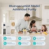 Bluevua RO100ROPOT-UV Reverse Osmosis System Countertop Water Filter - 6 Stage Purification with UV and Remineralization, Counter RO Filtration, Portable Water Purifier