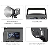 Godox MS200 200WS 2.4G Wireless X System Studio Flash,5600±200k Color Temperature,0.1-1.8S Recycle Time,Using Godox X1 Trigger & XT16 Transmitter or xpro and x2 Trigger to remotely Control