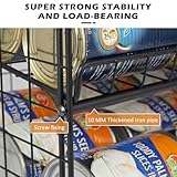 JKsmart Adjustable Can Rack Organizer, Stackable Can Storage for Kitchen Pantry Cabinet, 2-Tier Can Holders for Food, Multifunctional Can Dispenser for Snacks Soda-3 Pack