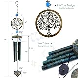 ASTARIN Wind Chimes Outside Unique Tree of Life Wind Chime All Metal Wind Chimes for Love One Gifts for Mom, Grandma, Daughter, Decoration for Home, Garden, Patio, Backyard(29”)