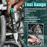 Ignition Coil Tester, MST-101 Automotive Electronic Faults Detector,Car Spark Tester and Voltage Tester Pen with LED Display & Two Batteries