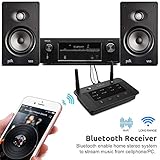 1Mii B03 Bluetooth 5.3 Transmitter Receiver for TV Home Stereo BT Headphones, aptX Low Latency & HD Bluetooth Audio Adapter, Splitter for Wired & Wireless, Optical RCA AUX 3.5mm Inputs/Outputs