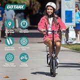 Gotrax FLEX Electric Scooter with Seat for Adult, Max 16-25miles Range, 15.5-20mph Power by 400W-500W Motor, Comfortable 14" Pneumatic Tire and Wider Deck & Height Adujustable Seat with Carry Basket