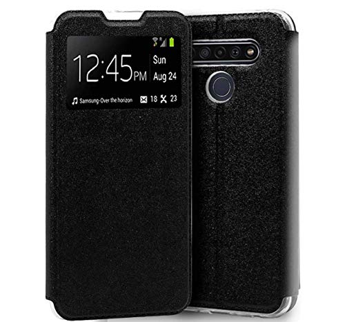 Tumundosmartphone Book Case with Window for TCL 10L Black