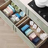 Expandable Food Container Lid Organizer,Large Capacity Adjustable 8 Dividers Detachable Lid Organizer Rack for Cabinets, Cupboards, Pantry Shelves, Drawers Keep Kitchen Tidy,Black 10.2”wide,3.6 Pound.